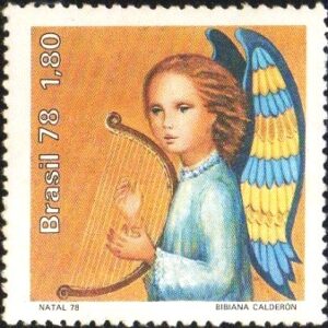 Br-Selo, 1978, C-1072-RHM, (Mint). Natal (Anjo Lira).