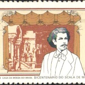 Br-Selo, 1978, C-1029-RHM, (Mint). Homenagem À Fosca de Carlos Gomes, 200 Anos do Scala de Milão.