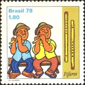Br-Selo, 1978, C-1047-RHM, (U). Folclore Brasileiro, Instrumentos Musicais.