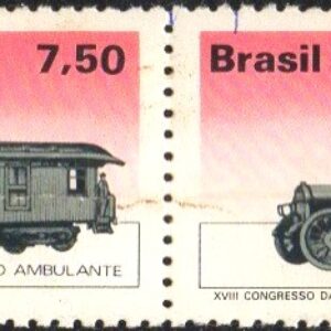 Br-Selo, 1978, C-1062/10632-RHM, (N). Evolução dos Transportes Postais (Vagão Ambulante e Carro Postal).
