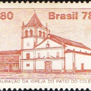 Br-Selo, 1978, C-1050-RHM, (Mint). Restauração da Igreja do Pátio do Colégio (SP).