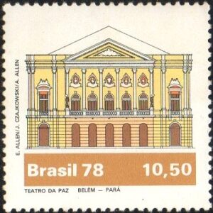 Br-Selo, 1978, C-1076-RHM, (Mint). Teatros Brasileiros (Teatro da Paz, Belém - Pará.