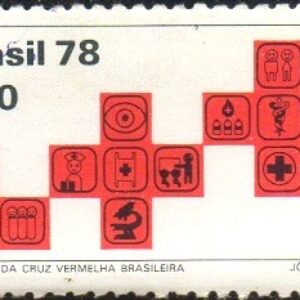 Br-Selo, 1978, C-1075-RHM, (Mint). 70 Anos da Cruz Vermelha Brasileira.