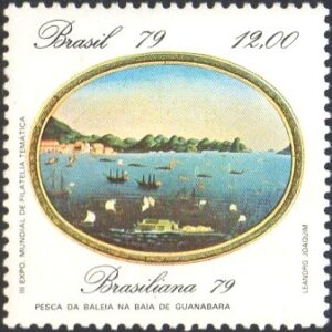 Br-Selo, 1979, C-1111-RHM, (Mint). Pinturas do Rio de Janeiro (Pesca da Baleia na Baía de Guanabara).
