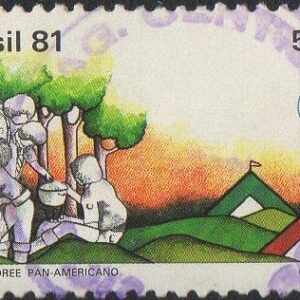 Br-Selo, 1981, C-1186-RHM, (U). 4º Jamboree Pan-Americano.
