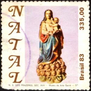 Br-Selo, 1983, C-1360-RHM, (U). Natal 83 - Imagens Madonas (Nossa Senhora dos Prazeres).