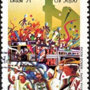 Br-Selo, 1991, C-1724 (RHM), (Mint), Carnaval Brasileiro (Escola de Samba).