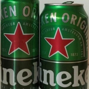 Br Latinhas Cervejas, 2019 (vazias), referência (Heineken, Lager Beer), Marca: CKBR/Heineken, cor amarela/branca/preta, com anel na cor alumínio, 269ml e 350ml.