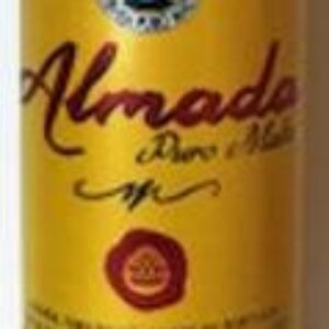 Br Latinha Cerveja, 2020, (Vazia), referência (Almada). Marca: Cândido Mota, Puro Malte, Cor vermelha/amarelo/preto, com anel de alumínio, na cor branca, 350ml.