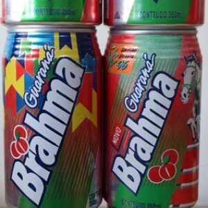 Br Latinhas Refrigerantes, (vazias), Produto Brahma, Guaraná, Vários anos.