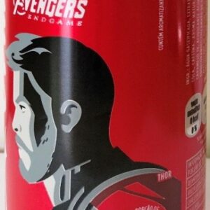 Br Latinha, Refrigerante, 2019, 01 (uma) (vazia), Coca-Cola Sem Açúcar, Vingadores Ultimato endgame, Colecionável 350ml, Personagem “Thor”, Anel de alumínio.