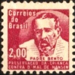 Br-Selo, 1964, H-10-C-521-RHM, (N). Campanha Contra o Mal de Hansen - Padre Bento,