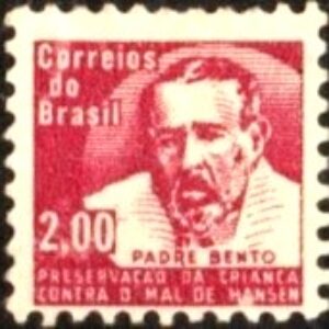 Br-Selo, 1964, H-10-C-521-RHM, (U). Campanha Contra o Mal de Hansen – Padre Bento,