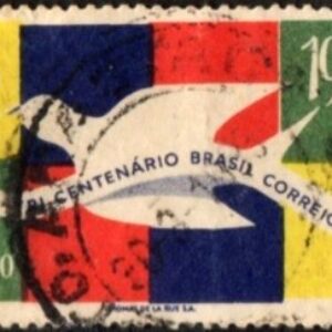 Br-Selo, 1963, C-484-RHM, (U). Tricentenário dos Correios do Brasil.