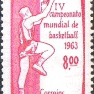 Br-Selo, 1963, C-488-RHM, (Mint). IV Campeonato Mundial de Bola-ao-Cesto-RJ.