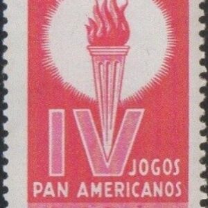 Br-Selo, 1963, C-489-RHM, (Mint). IV Jogos Panamericanos-SP.