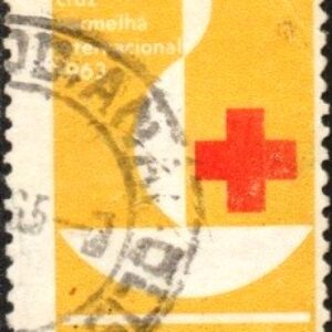 Br-Selo, 1963, C-493-RHM, (U). Centenário da Cruz Vermelha.