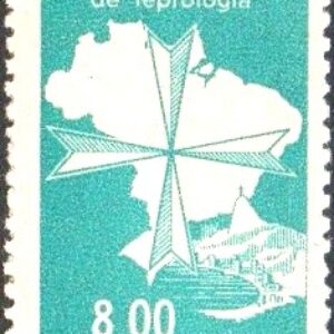 Br-Selo, 1963, C-498-RHM, (Mint). 8º Congresso Internacional de Hanseníase/RJ.