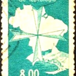 Br-Selo, 1963, C-498-RHM, (U). 8º Congresso Internacional de Hanseníase/RJ.