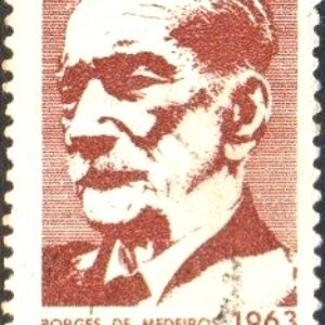 Br-Selo, 1963, C-502-RHM, (U). 100º Anos do Nascimento de Antônio A. Borges de Medeiros.