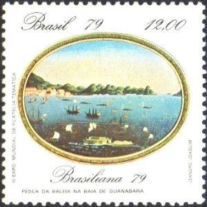Br-Selo, 1979, C-1111-RHM, (Mint). Pinturas do Rio de Janeiro (Pesca da Baleia na Baía de Guanabara).