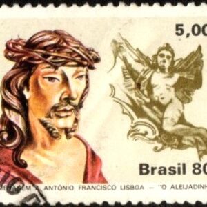 Br-Selo, 1980, C-1180-RHM, (U). Arte Brasileira - Homenagem a Antônio Lisboa, o Aleijadinho - Esculturas em Madeira (Ultrajado).