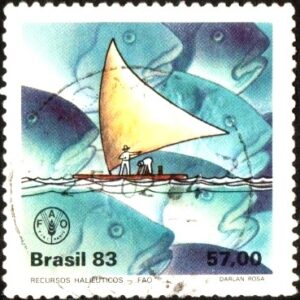 Br-Selo, 1983, C-1356-RHM, (U). 20º Aniversário do Programa Alimentar Mundial - Recursos Heliêuticos.