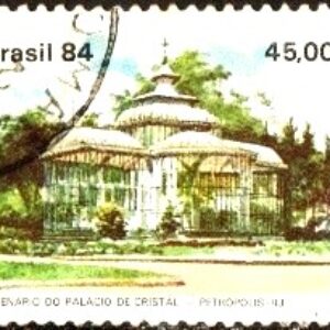Br-Selo, 1984, C-1372-RHM, (U). Centenário do Palácio de Cristal - Petrópolis/RJ.