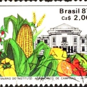Br-Selo, 1987, C-1553-RHM, (U). Centenário do Instituo Agronômico de Campinas/SP.