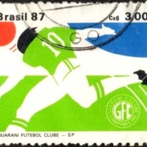 Br-Selo, 1987, C-1561-RHM, (U), Clubes de futebol Campões da Capa do Brasil (Guarani Futebol Clube/SP).