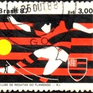 Br-Selo, 1987, C-1562-RHM, (U). Clubes de futebol Campões da Capa do Brasil (Clube de Regata do Flamengo/RJ).