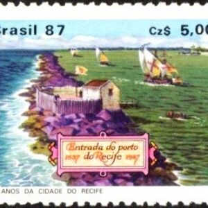 Br-Selo, 1987, C-1565-RHM, (Mint). 400 Anos da Cidade de Recife.