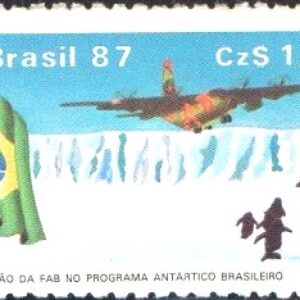 Br-Selo, 1987, C-1544-RHM, (Mint). Participação da FAB no Programa Antártico.