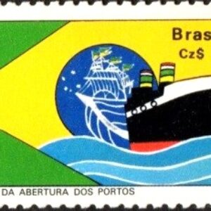 Br-Selo, 1988, C-1577-RHM, (Mint). 180 Anos da Abertura dos Portos.