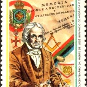 Br-Selo, 1988, C-1582-RHM, (Mint). 150 Anos da Morte de José Bonifácio de Andrade e Silva (1763-1838).