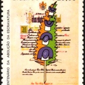 Br-Selo, 1988, C-1583-RHM, (Mint). Centenário da Abolição da Escravatura.