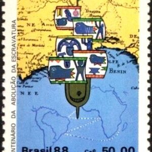 Br-Selo, 1988, C-1584-RHM, (Mint). Centenário da Abolição da Escravatura.