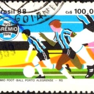 Br-Selo, 1988, C-1598-RHM, (U). Clubes de Futebol - II - Campões da Copa Brasil (Grêmio/RS).