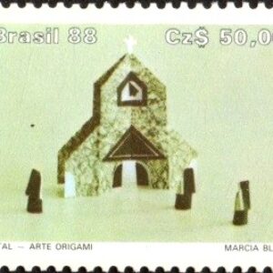 Br-Selo, 1988, C-1603-RHM, (N). Natal 88 - Arte Origami.