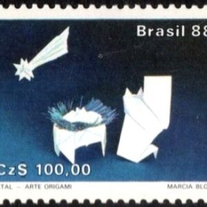 Br-Selo, 1988, C-1604-RHM, (U). Natal 88 - Arte Origami.