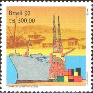 Br-Selo, 1992, C-1775 (RHM), (Mint), 100 Anos do Porto de Santos.