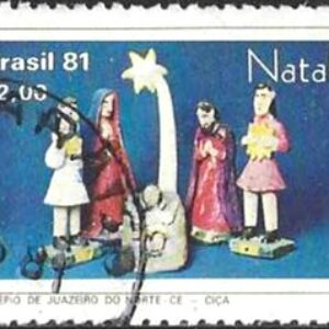 Br-Selo, 1981, C-1227-RHM, (U). Natal - Presépios Populares.