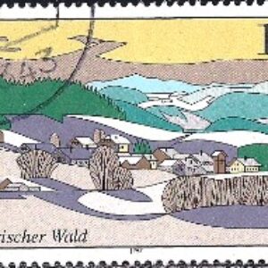 GER (RFA) Selo, (Alemanha/Europa), 1997, (N), Yt:DE 1775, Landscapes, Bavarian Forest (Views from Germany).
