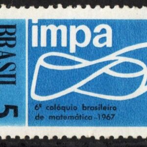 Br-Selo, 1967, C-574-RHM, (N). 6º Colóquio Brasileiro de Matemática (Poços de Caldas).