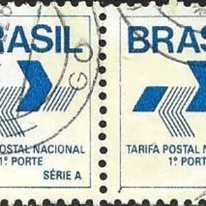 Br-Selo, 1988, RE-665 RHM, (U). Comprovante de Franqueamento - CF - 1º Porte Nacional Vigente.