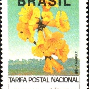 Br-Selo, 1993, RE- 691-RHM, (Mint), Comprovação de Franqueamento-CF 2º Porte Nacional - Ipê Amarelo.