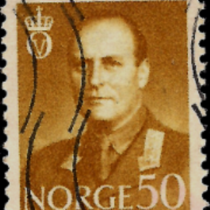 NOR Selo, (Noruega/Europa), 1959, Definitivo/Regular, (N), Yt:NO 383(A), King Olav V.