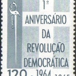 Br-Selo, 1965, C-523-RHM, (Mint). 1º Aniversário da Revolução Democrática.
