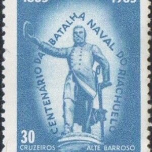 Br-Selo, 1965, C-530-RHM, (Mint). fundo gomado. Centenário da Batalha Naval do Riachuelo.