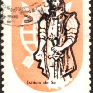 Br-Selo, 1965, C-534-RHM, (U). 4º Centenário do Rio de Janeiro, Estácio de Sá